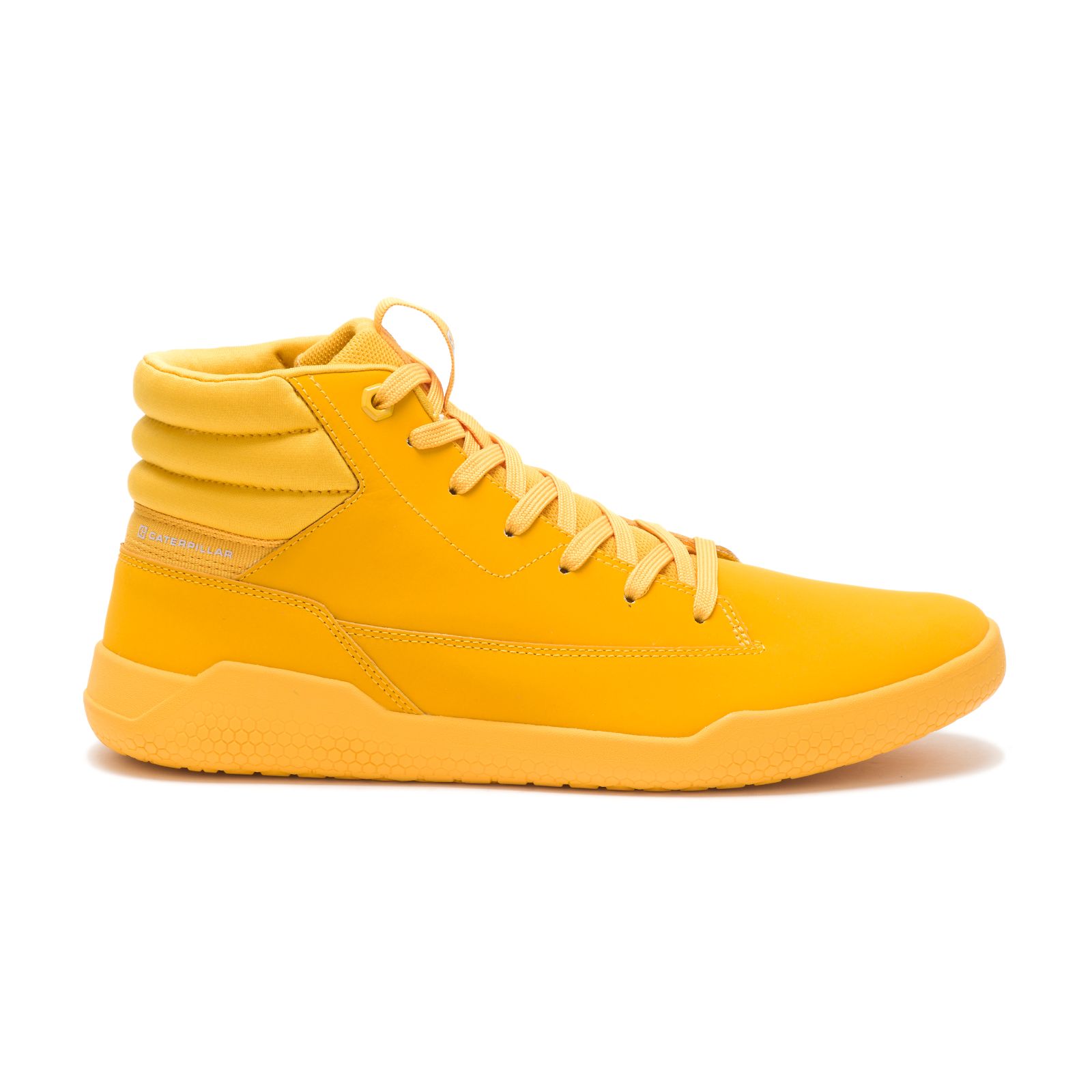 Men's Caterpillar Code Hex Hi Trainers Yellow Ireland ZEYF32418